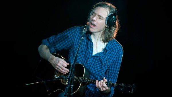 Joel Plaskett performing live at the q studios in Toronto, Ont. (Cathy Irving/CBC)
